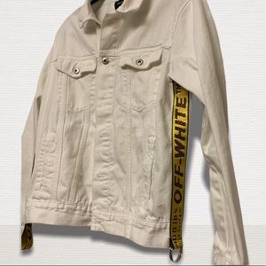 White Denim Jean Jacket Off-White x Forever 21